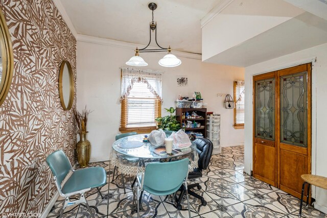 3610 Lombard Ave, Berwyn, IL 60402 - dining space featuring ornamental molding