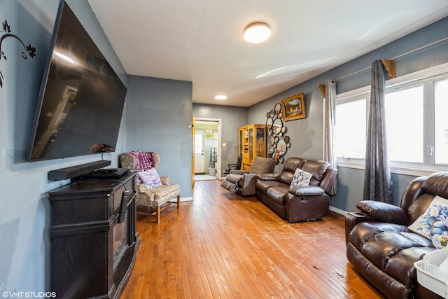 3610 Lombard Ave, Berwyn, IL 60402 - living room with light wood-type flooring and baseboards