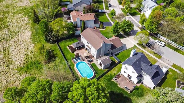 1518 Parkside Dr, Plainfield, IL 60586 - birds eye view of property with a residential view