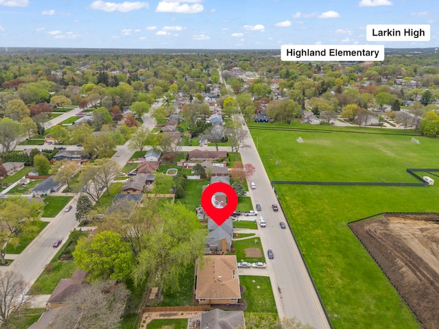 drone / aerial view featuring a residential view