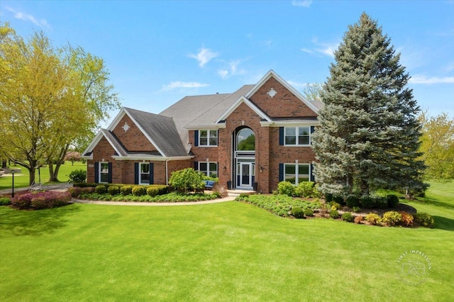 6N372 E Ridgewood Dr, Saint Charles, IL 60175 - view of front of home featuring brick siding and a front lawn