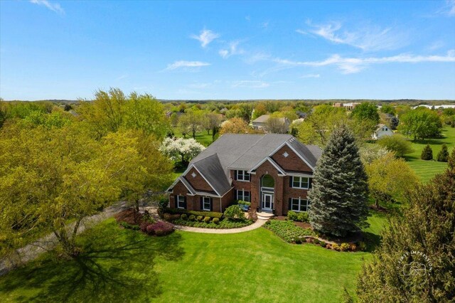 6N372 E Ridgewood Dr, Saint Charles, IL 60175 - view of front of house featuring a front lawn and brick siding
