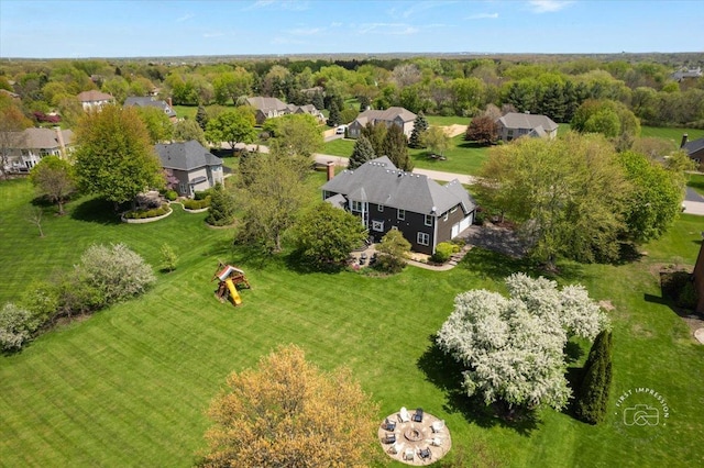 6N372 E Ridgewood Dr, Saint Charles, IL 60175 - aerial perspective of suburban area