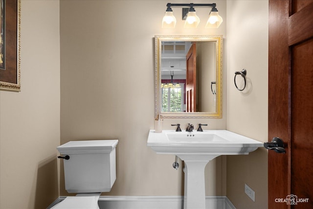5900G Red Gate Ln, Yorkville, IL 60560 - bathroom with toilet and a sink
