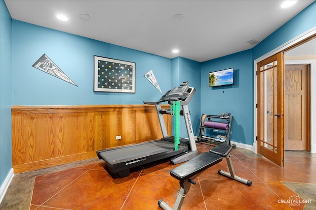 5900G Red Gate Ln, Yorkville, IL 60560 - workout area featuring recessed lighting and baseboards
