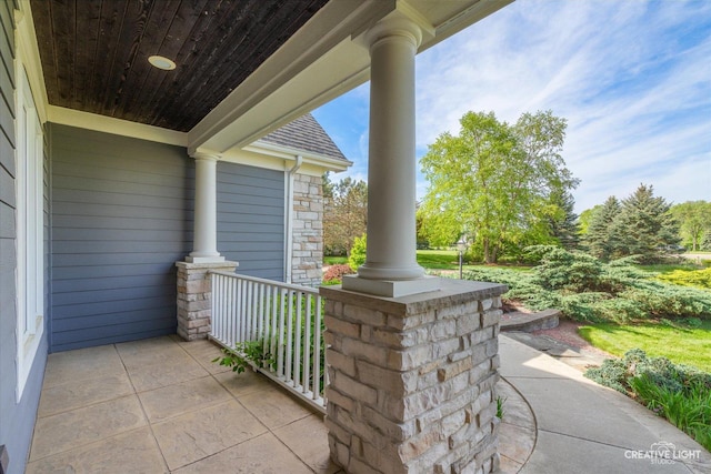 5900G Red Gate Ln, Yorkville, IL 60560 - view of patio / terrace featuring covered porch