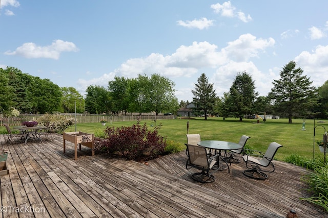 2803 Monterra Dr, Spring Grove, IL 60081 - wooden terrace with outdoor dining area and a playground
