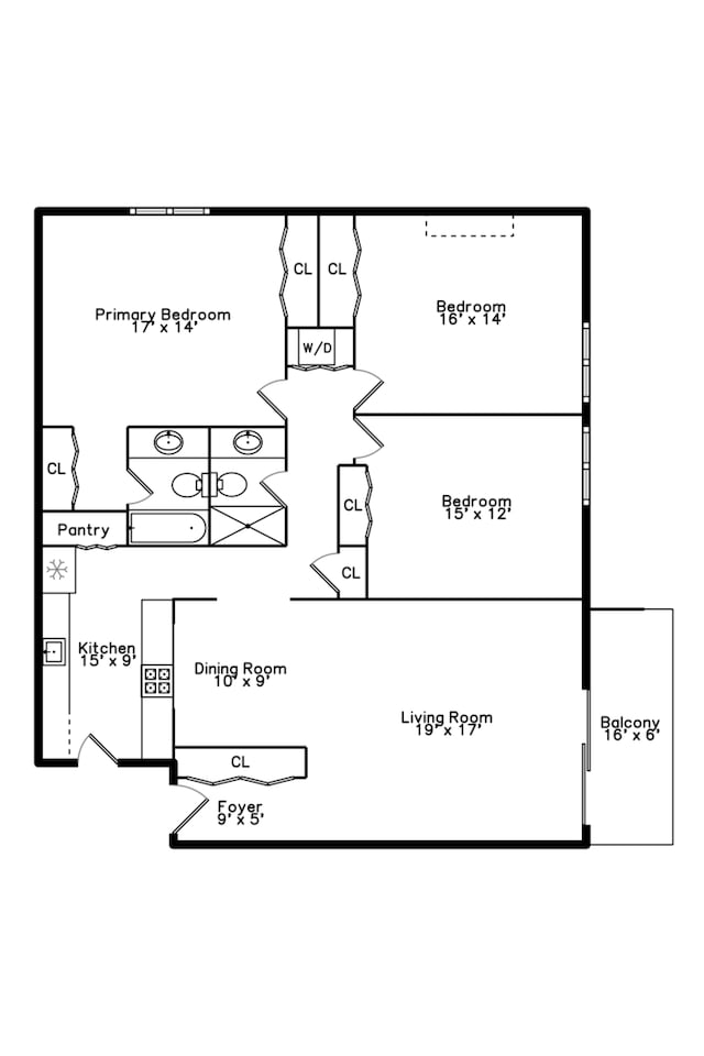221 N Kenilworth Ave Unit 310, Oak Park, IL 60302 - room layout