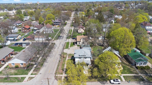bird's eye view featuring a residential view