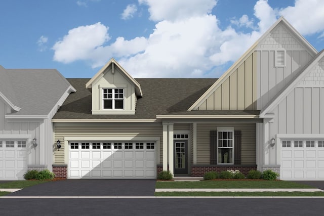 4 Harborside Way, Hawthorn Woods, IL 60047 - view of front of home featuring board and batten siding and brick siding