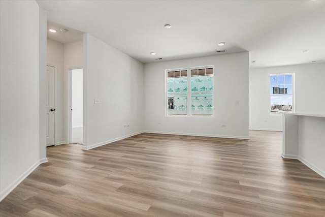 4 Harborside Way, Hawthorn Woods, IL 60047 - spare room with light wood-style floors, recessed lighting, and baseboards