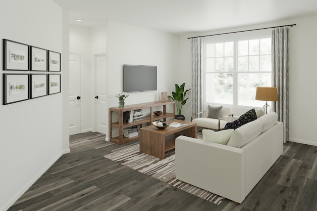 4 Harborside Way, Hawthorn Woods, IL 60047 - living area with dark wood-type flooring and recessed lighting