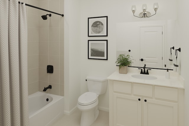 4 Harborside Way, Hawthorn Woods, IL 60047 - full bath with vanity, shower / tub combo, and tile patterned flooring