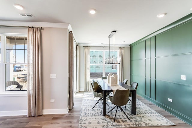 3 Harborside Way, Hawthorn Woods, IL 60047 - dining room with visible vents, recessed lighting, light wood finished floors, and baseboards