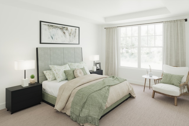 3 Harborside Way, Hawthorn Woods, IL 60047 - bedroom with light carpet and a tray ceiling