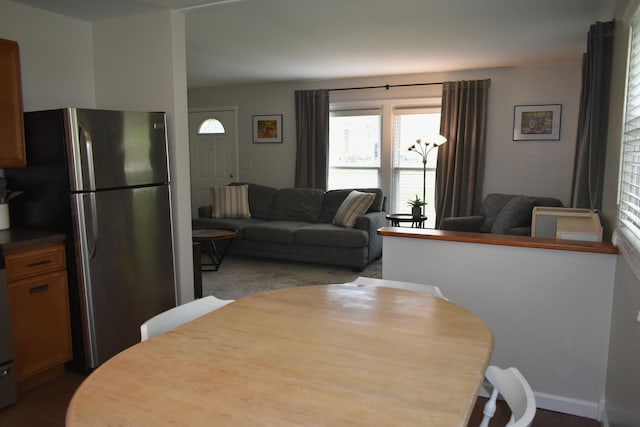 view of dining area