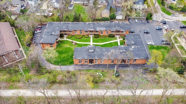 bird's eye view with a residential view