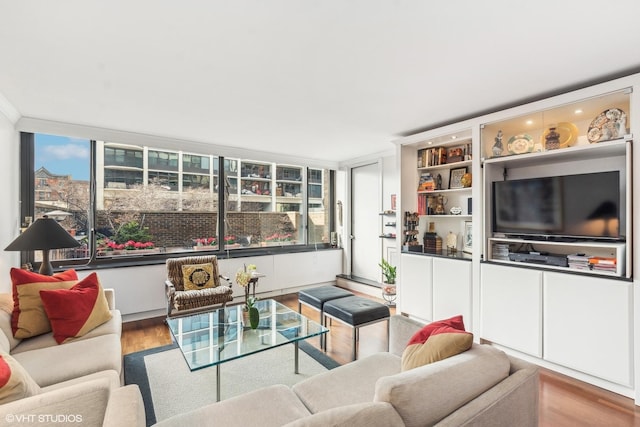 1555 N Sandburg Ter Unit 115K, Chicago, IL 60610 - living area featuring wood finished floors