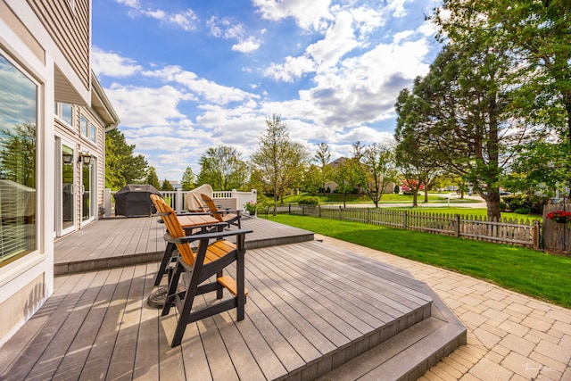view of wooden terrace