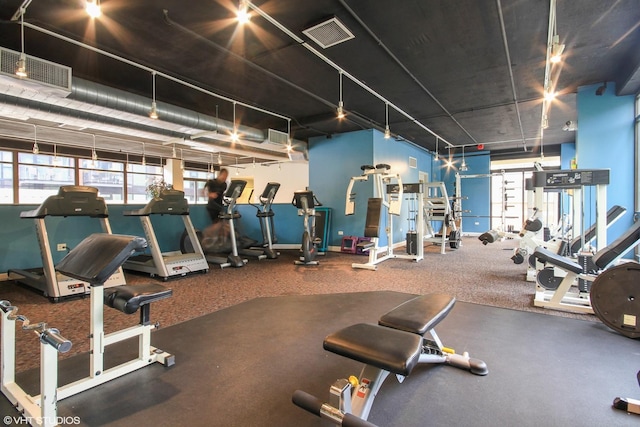 view of gym
