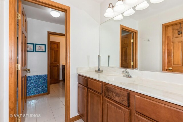 38W424 Berquist Dr, Geneva, IL 60134 - bathroom with vanity and tile patterned flooring