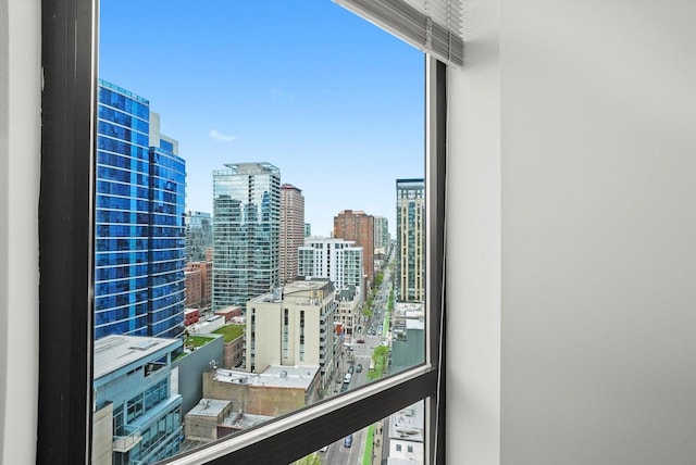 balcony with a view of city
