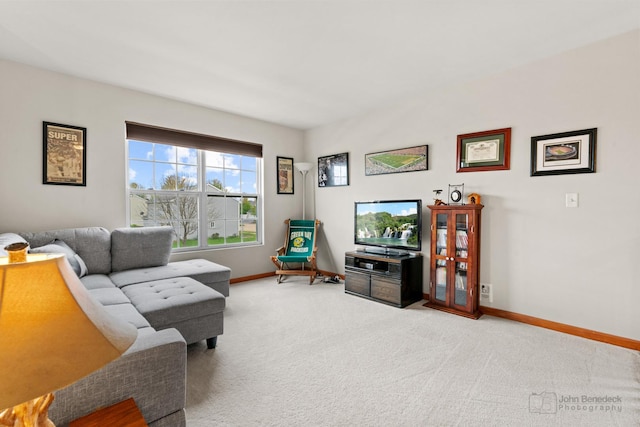 486 Devonaire Pkwy, Dekalb, IL 60115 - living room with baseboards and carpet flooring