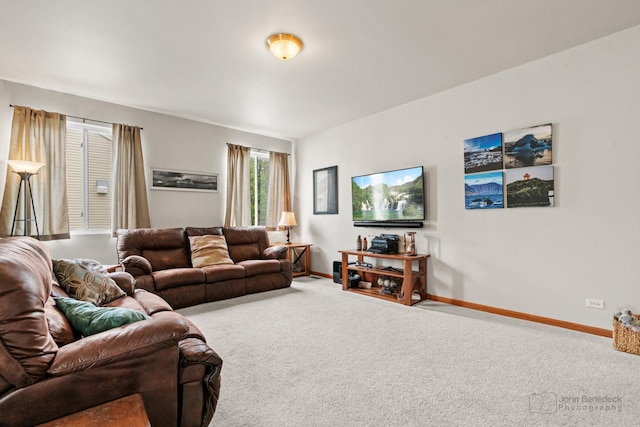 486 Devonaire Pkwy, Dekalb, IL 60115 - carpeted living room featuring baseboards