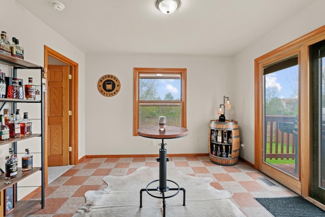486 Devonaire Pkwy, Dekalb, IL 60115 - foyer with baseboards and a dry bar