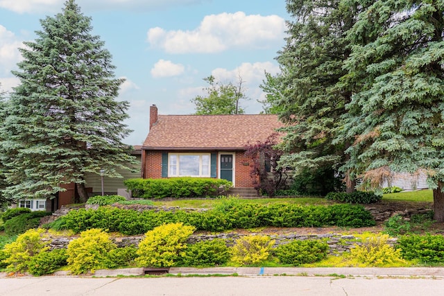 609 Moss Pl, Dixon, IL 61021 - view of front facade featuring brick siding and a chimney