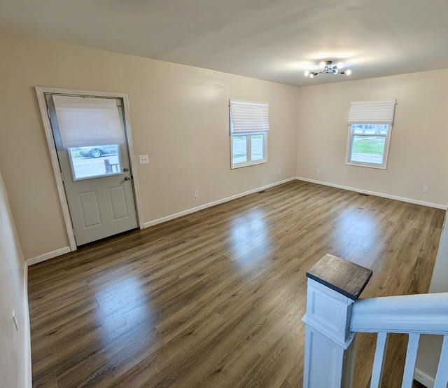 257 Orchard Ave, Kankakee, IL 60901 - entryway with plenty of natural light, wood finished floors, and baseboards