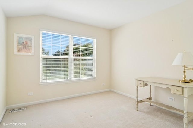 838 Old Checker Rd Unit D-4, Buffalo Grove, IL 60089 - carpeted spare room with baseboards and lofted ceiling