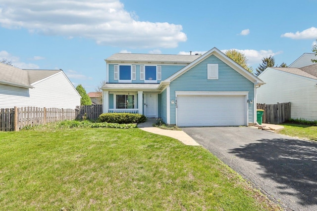 1462 Belle Haven Dr, Grayslake, IL 60030 - traditional home with asphalt driveway and an attached garage