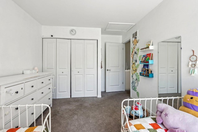1462 Belle Haven Dr, Grayslake, IL 60030 - carpeted bedroom with attic access and a closet