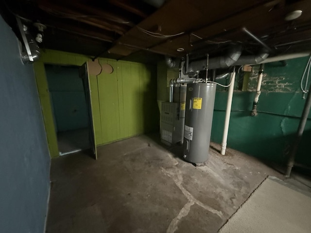1714 W Beverly Glen Pkwy, Chicago, IL 60643 - unfinished below grade area with heating unit and electric water heater