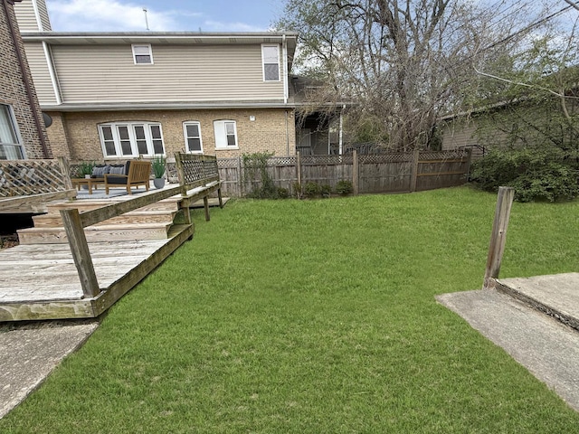 1714 W Beverly Glen Pkwy, Chicago, IL 60643 - view of yard with fence and an outdoor living space