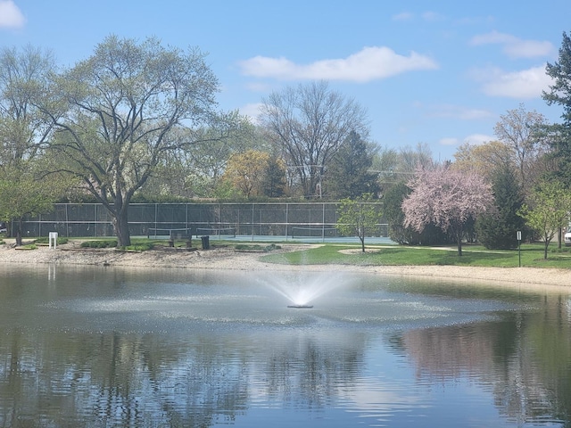 water view with fence