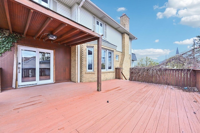 view of wooden terrace