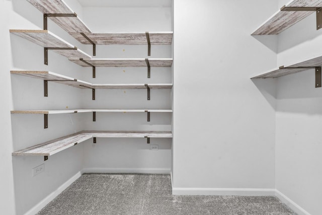 view of storage area