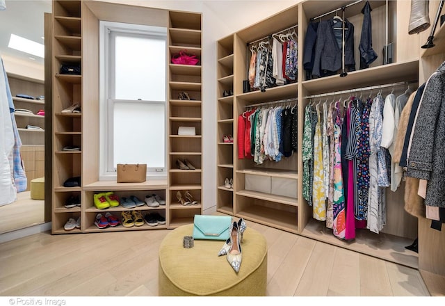 1833 W Evergreen Ave, Chicago, IL 60622 - walk in closet featuring wood finished floors