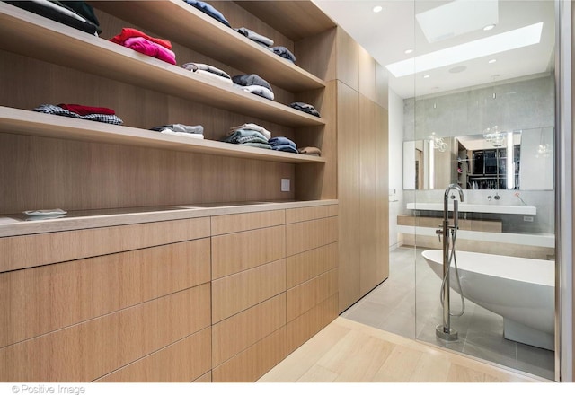1833 W Evergreen Ave, Chicago, IL 60622 - spacious closet featuring a skylight