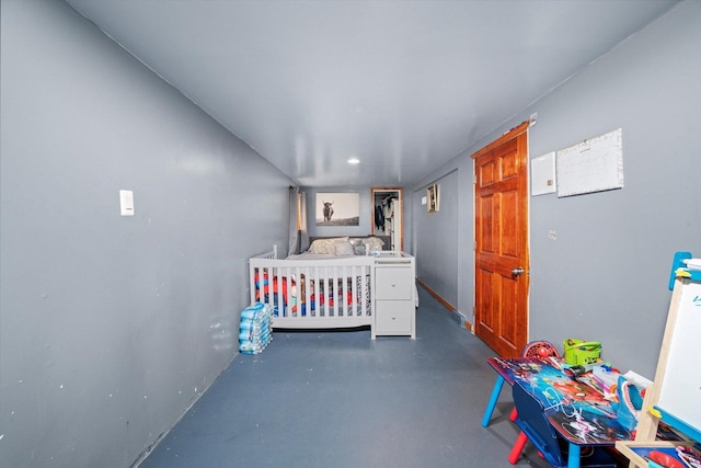 1314 S 59th Ct, Cicero, IL 60804 - bedroom with finished concrete floors and recessed lighting