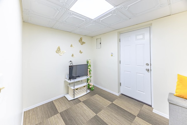 750 Evergreen Ln, Bartlett, IL 60103 - entryway featuring carpet and baseboards