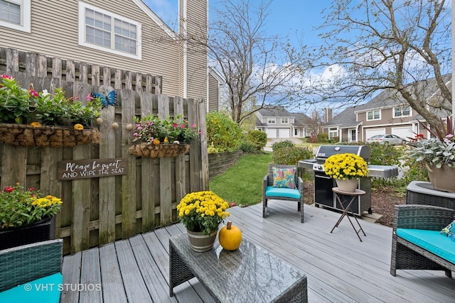 1352 N Knollwood Dr, Palatine, IL 60067 - deck with grilling area and a residential view