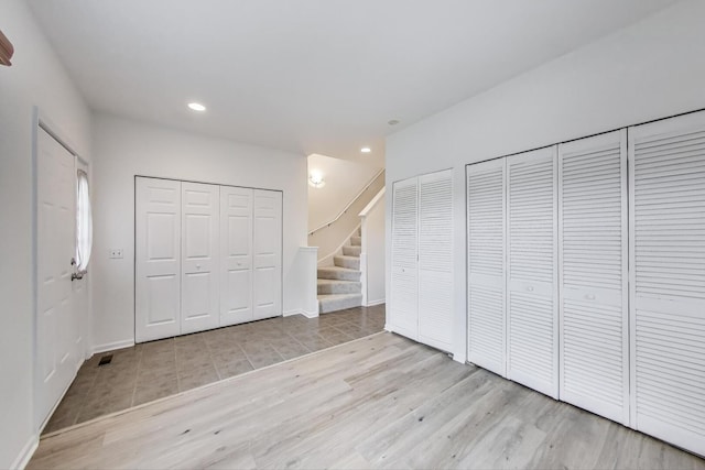 5350 N Damen Ave Unit F, Chicago, IL 60625 - interior space featuring recessed lighting, multiple closets, and wood finished floors