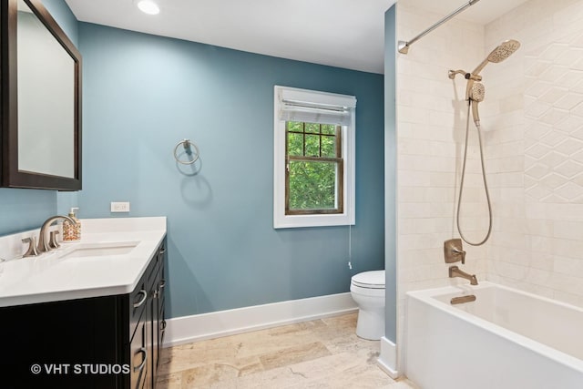 122 Logan Ave, Geneva, IL 60134 - full bath with vanity, washtub / shower combination, and recessed lighting