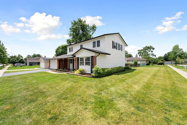 1100 Leicester Rd, Elk Grove Village, IL 60007 - traditional home with driveway, an attached garage, and brick siding