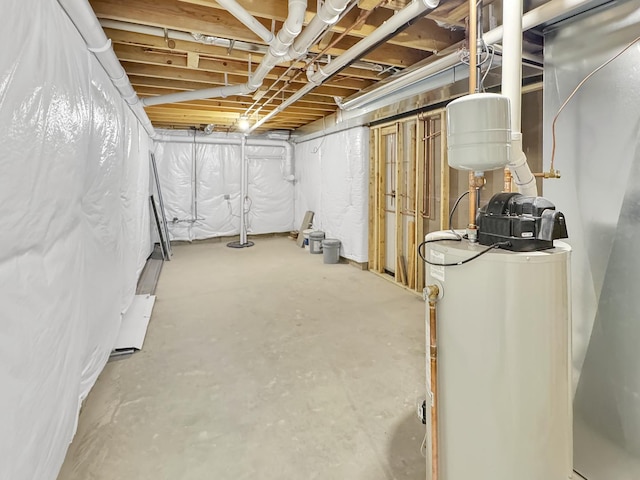 946 Partridge Cir, Marengo, IL 60152 - unfinished below grade area with gas water heater