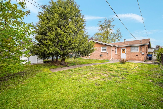 14448 Keeler Ave, Midlothian, IL 60445 - back of property featuring a yard and brick siding