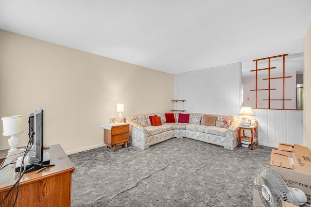 14448 Keeler Ave, Midlothian, IL 60445 - carpeted living room featuring baseboards